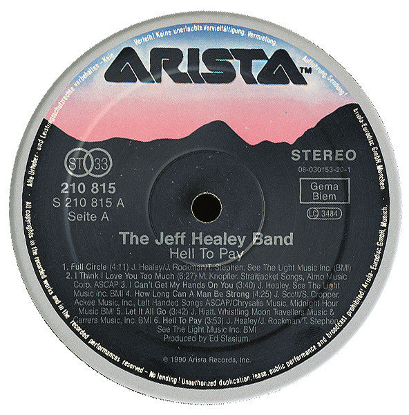 The Jeff Healey Band - Hell To Pay