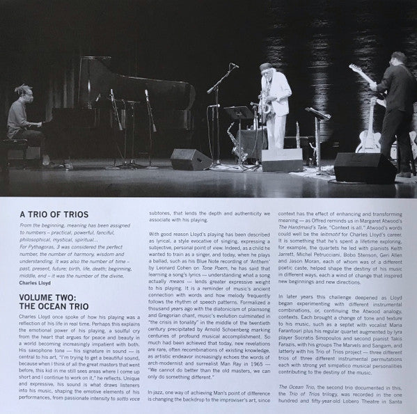 Charles Lloyd - Trios: Ocean (nuovo)