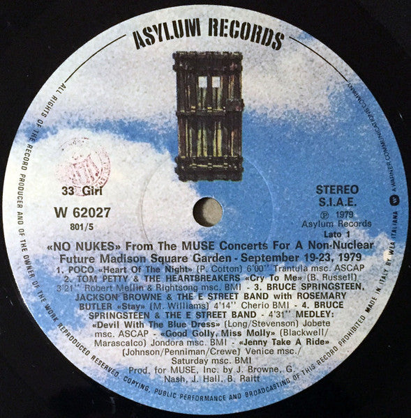 Various - No Nukes - From The Muse Concerts For A Non-Nuclear Future - Madison Square Garden - September 19-23, 1979