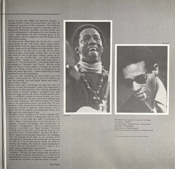 Max Roach - Percussion Discussion