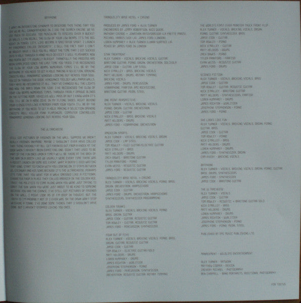 Arctic Monkeys - Tranquility Base Hotel + Casino (nuovo)