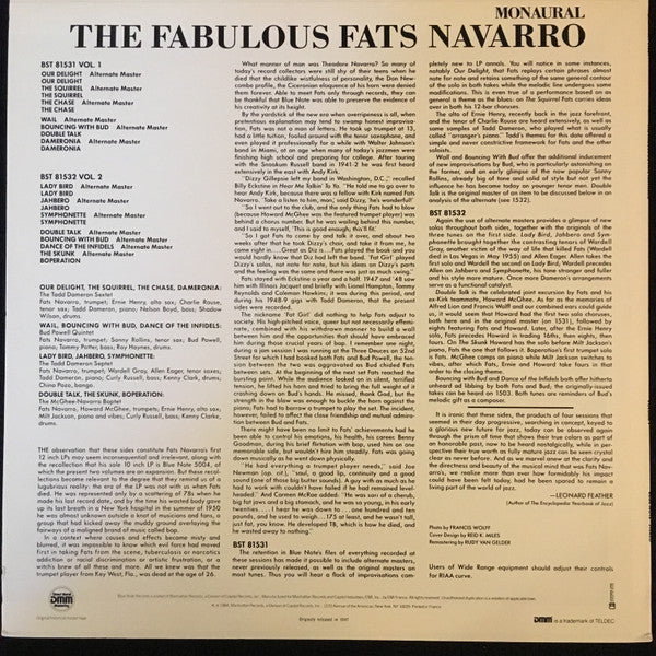 Fats Navarro - The Fabulous Fats Navarro Volume 1