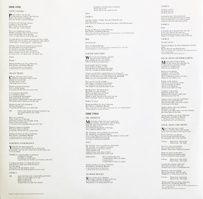 Ozzy Osbourne - Blizzard Of Ozz (nuovo)