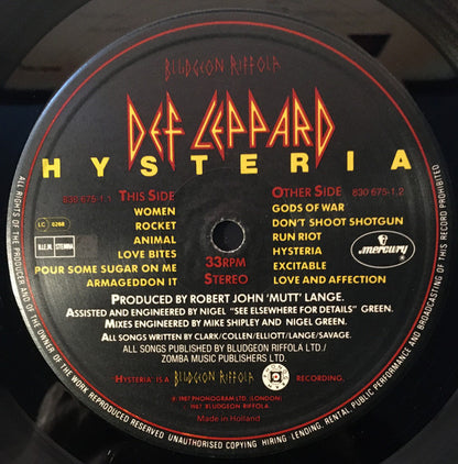 Def Leppard - Hysteria
