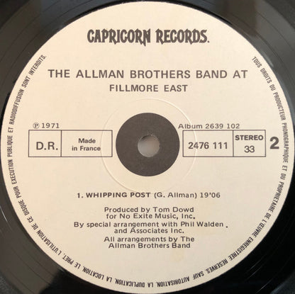 The Allman Brothers Band - The Allman Brothers Band At Fillmore East
