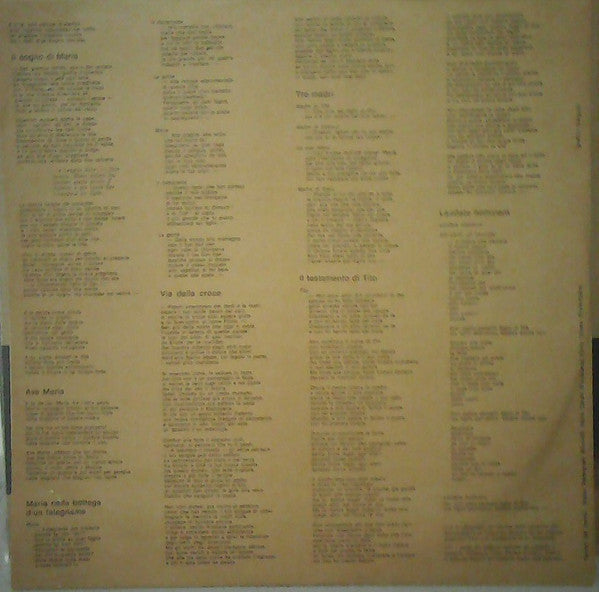 Fabrizio De André - La Buona Novella