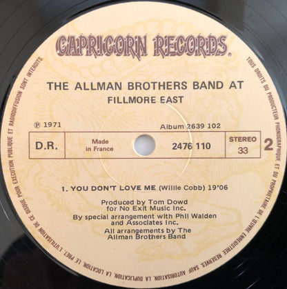 The Allman Brothers Band - The Allman Brothers Band At Fillmore East