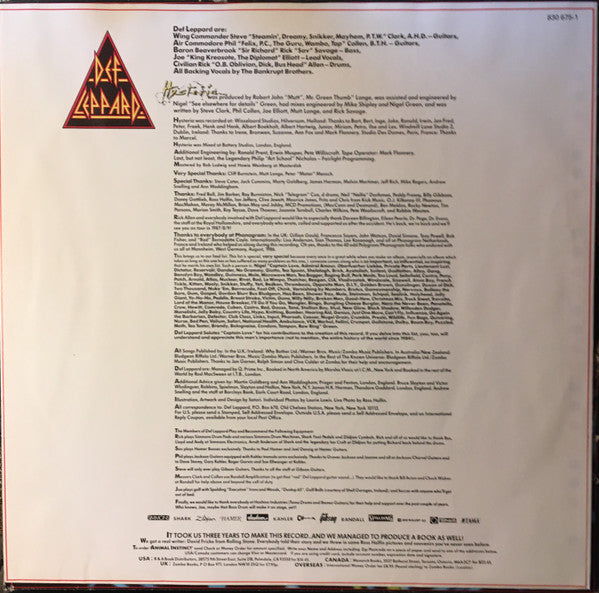 Def Leppard - Hysteria