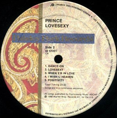 Prince - Lovesexy