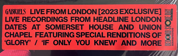 Gabriels - Live From London '23 - (nuovo)