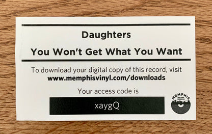Daughters - You Won't Get What You Want