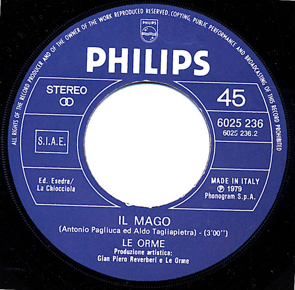 Le Orme - Fine Di Un Viaggio / Il Mago