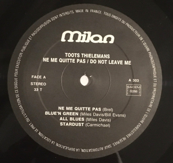 Toots Thielemans - Ne Me Quitte Pas