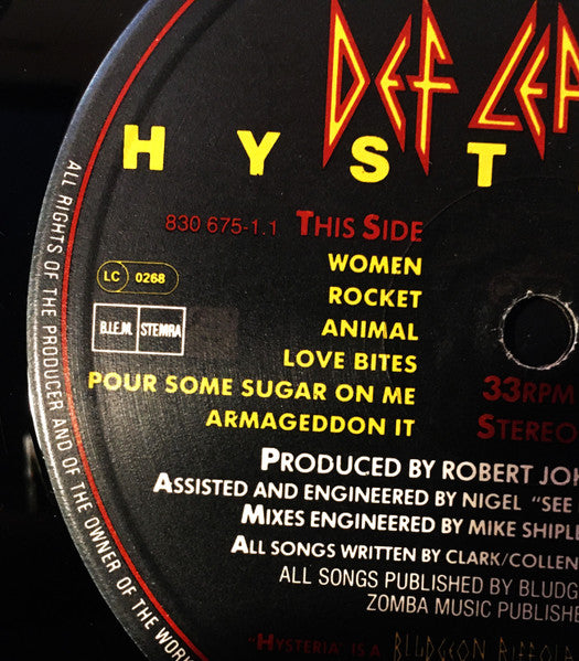 Def Leppard - Hysteria