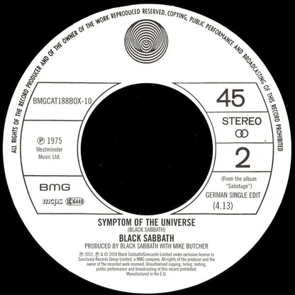 Black Sabbath - Supersonic Years: The Seventies Singles Box Set