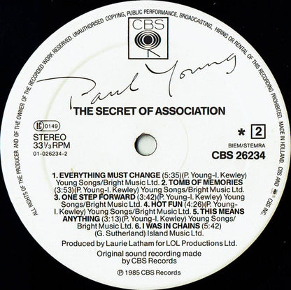 Paul Young - The Secret Of Association