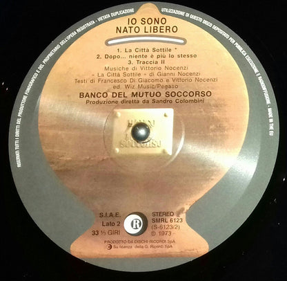 Banco Del Mutuo Soccorso - Io Sono Nato Libero