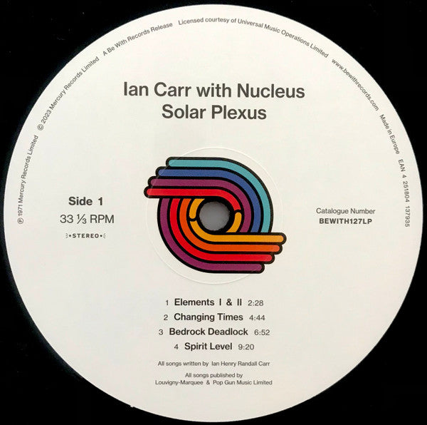 Ian Carr With Nucleus ‎– Solar Plexus