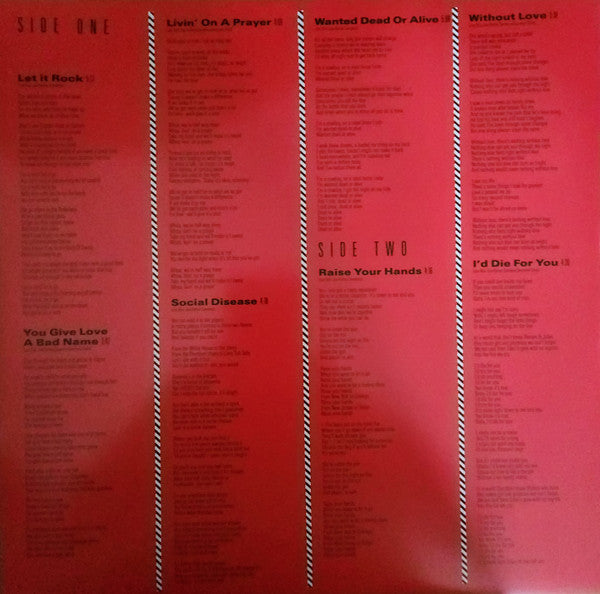 Bon Jovi - Slippery When Wet (nuovo)