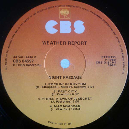 Weather Report - Night Passage
