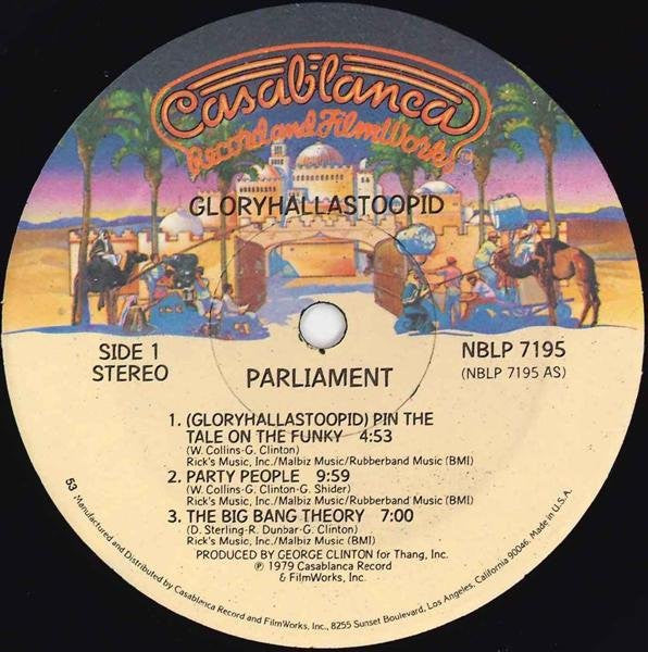Parliament - GloryHallaStoopid (Pin The Tale On The Funky)