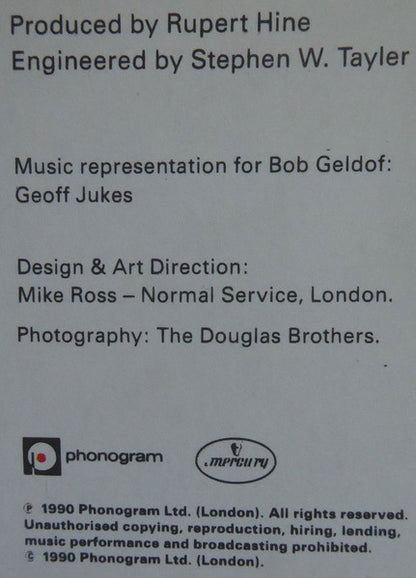 Bob Geldof - The Vegetarians Of Love