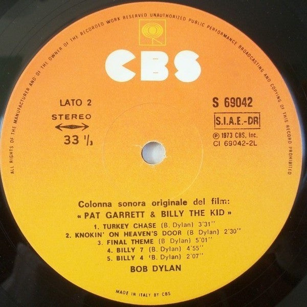 Bob Dylan - Pat Garrett & Billy The Kid
