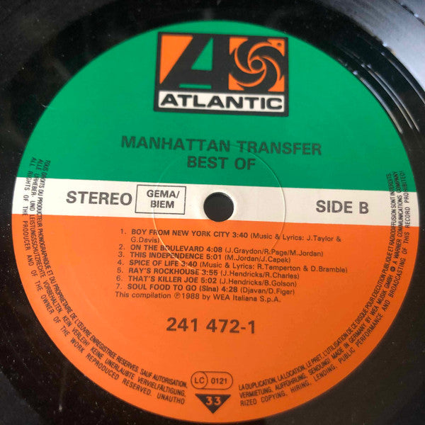 The Manhattan Transfer - The Best Of The Manhattan Transfer