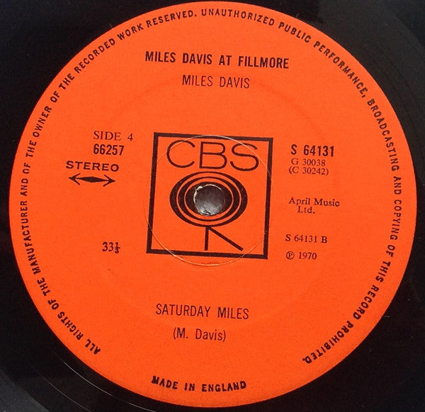 Miles Davis - Miles Davis At Fillmore