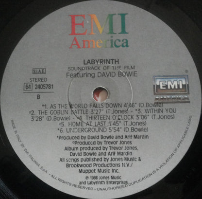 David Bowie - Labyrinth (From The Original Soundtrack Of The Jim Henson Film)