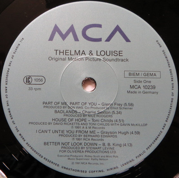 Various - Thelma & Louise (Original Motion Picture Soundtrack)