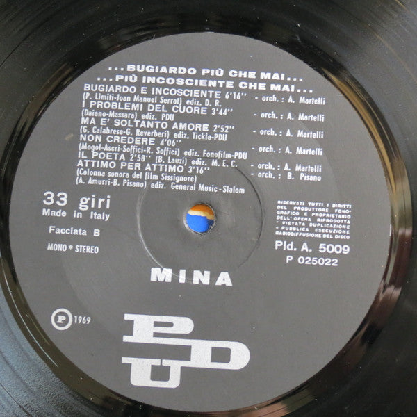 Mina - ...Bugiardo Più Che Mai... Più Incosciente Che Mai...