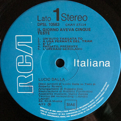 Lucio Dalla - Il Giorno Aveva Cinque Teste