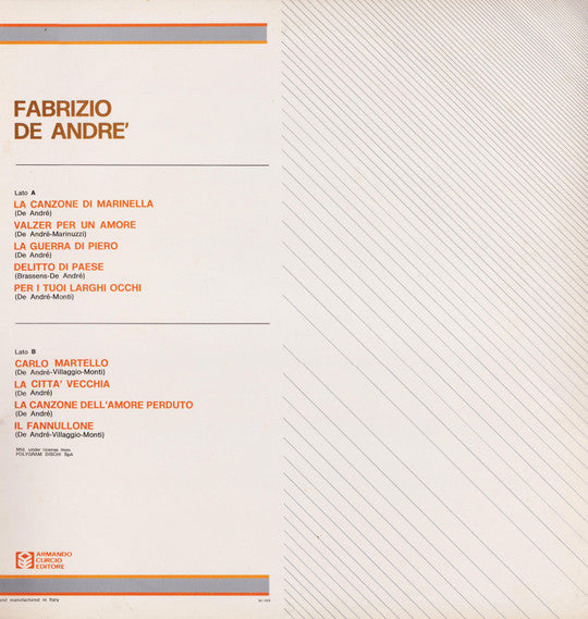 Fabrizio De André - Fabrizio De Andrè