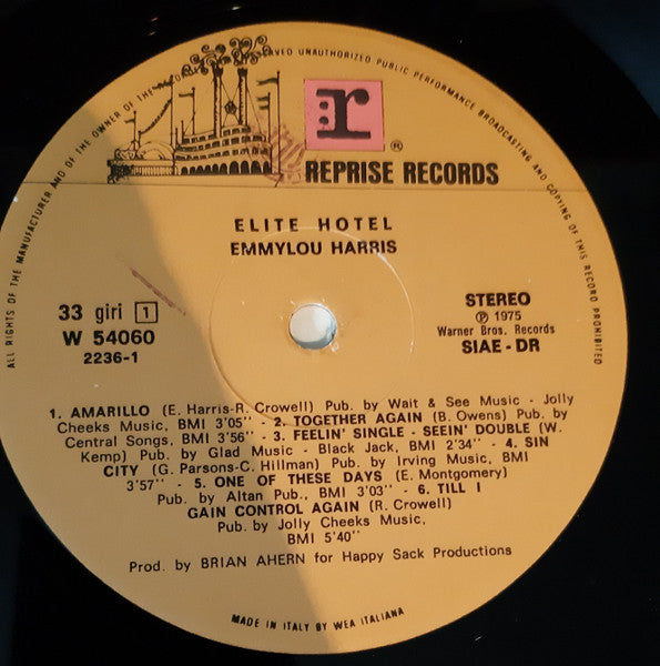 Emmylou Harris - Elite Hotel