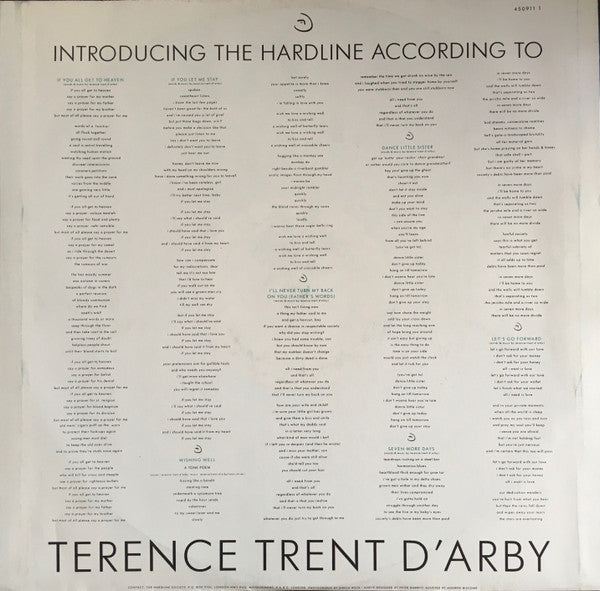 Terence Trent D'Arby - Introducing The Hardline According To Terence Trent D'Arby