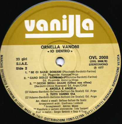 Ornella Vanoni - Io Dentro
