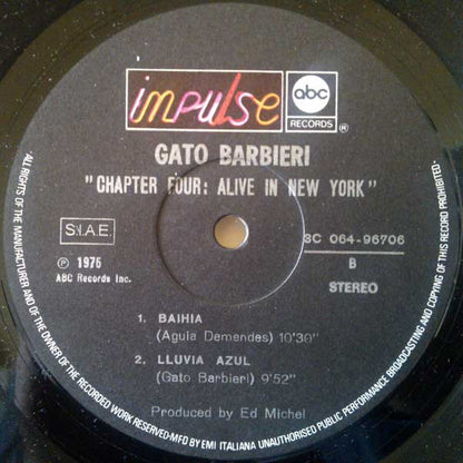 Gato Barbieri - Chapter Four: Alive In New York