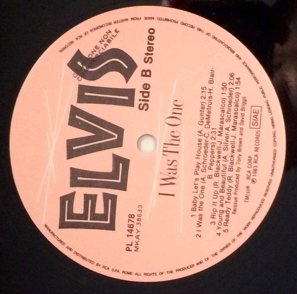 Elvis Presley - I Was The One