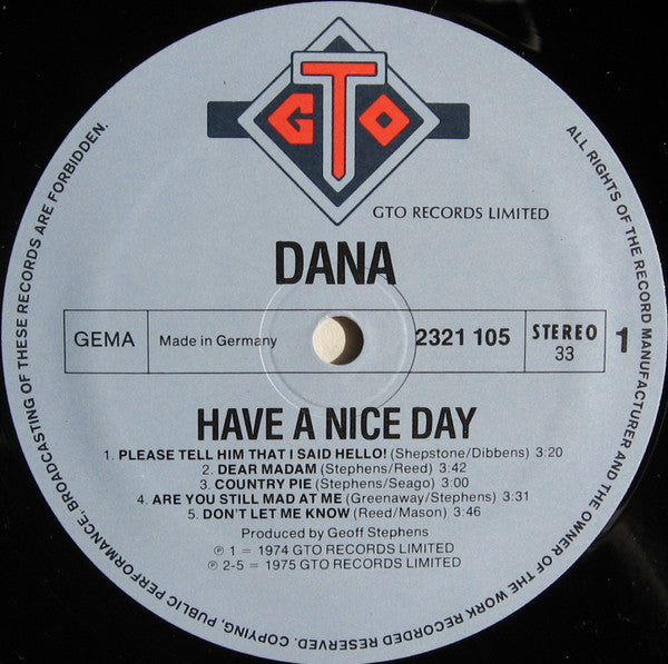 Dana - Have A Nice Day