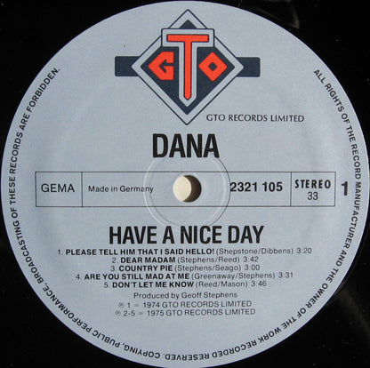 Dana - Have A Nice Day