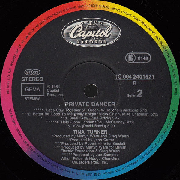 Tina Turner - Private Dancer