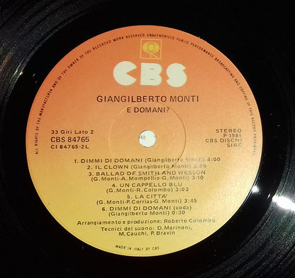 Giangilberto Monti - E Domani?