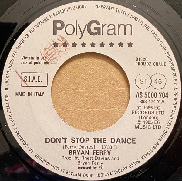 Dire Straits - Money For Nothing / Don't Stop The Dance (7")