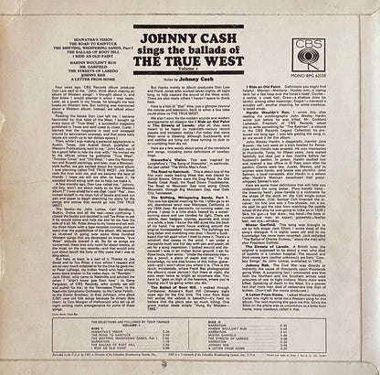 Johnny Cash - Johnny Cash Sings The Ballads Of The True West Vol. 1