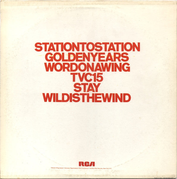 David Bowie - Station To Station