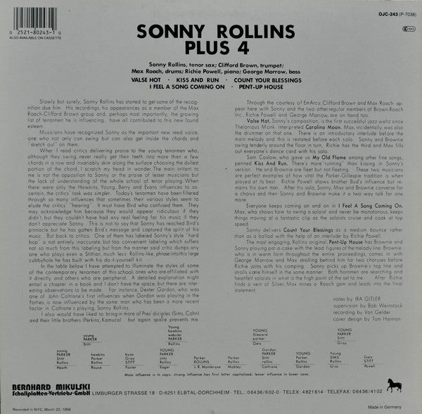 Sonny Rollins - Plus 4