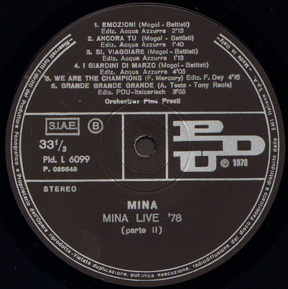 Mina - Live '78