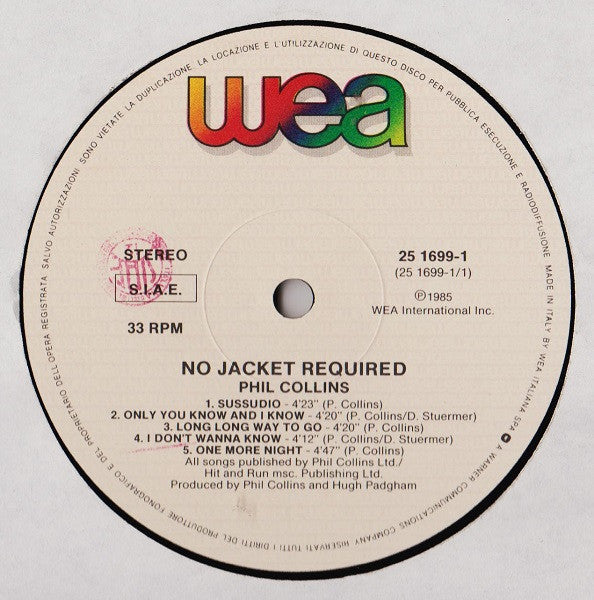 Phil Collins - No Jacket Required