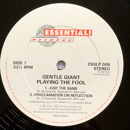 Gentle Giant - Playing The Fool